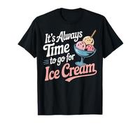 È Sempre l'ora del Gelato Retro Dessert Lover Foodie Maglietta