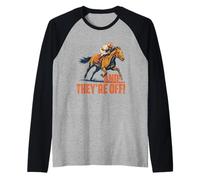 E Sono Fuori - Fan di Corse di Cavalli Maglia con Maniche Raglan
