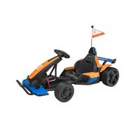 e-Spidko- eSpidko Auto elettrica per Bambini dai 6 Anni in su con Funzionamento a Batteria, Colore Arancione, 41558