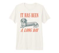 È Stata Una Lunga Giornata Sausage Dog Maglietta Premium