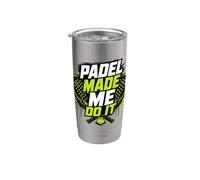 È Stato Il Padel A Spingermi A Farlo - Un Giocatore Di Padel Bicchiere termico in acciaio inox doppia parete
