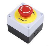 E-Stop Pulsante 22mm 1NO per contatto AC220V 10A Last E-Stop Pulsante | Plastica ABS, parti metalliche, ignifugo, infrangibile, costruzione durevole