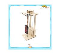 E studenti della scuola media elementare Manuale Esperimento scientifico Ascensore Ascensore