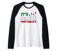 È Sugo Non Salsa Divertenti Detti a Tema Italiano Sauce Tees Maglia con Maniche Raglan