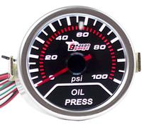 E Support™ 12V Auto Motore 2" 52Mm Universale Pressione Dell'Olio Manometro
