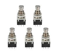 E Support 5 X 3PDT 9 pin Box Stomp pedale effetto chitarra interruttore a pedale True Bypass metallo nero