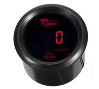 e Support 52 mm nero auto motore luce LED rosso Digital psi Turbo Boost gauge Meter LED