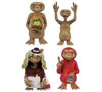 E.T. EXTRA TERRESTRE 4 Figure 6cm Vestito Donna Fiori etc Gashapon TOMY Giappone