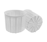 E.T.I. s.r.l. Fuscelle Forma Giunco per Ricotta e Formaggi 100 Grammi (40 Pezzi) - Stampo per Formaggi e Ricotta - Classico con Stile Giunco - Bianco