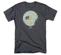 E.T. L' Extra-Terrestre - Sulla Luna - T-Shirt Unisex Per Adulti - Grigio