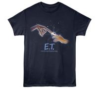 E.T. L'Extra-Terrestre - Touch - Maglietta A Maniche Corte Per Adulti - Blu Navy
