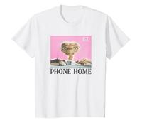 E.T. Phone Home Movie Poster Box View Maglietta, Bambini, Bianco, 10 Anni
