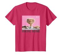 E.T. Phone Home Movie Poster Box View Maglietta, Bambini, Rosso mélange, 8 Anni