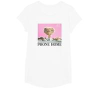 E.T. Phone Home Movie Poster Box View Maglietta, Ragazze, Bianco, XS
