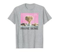 E.T. Phone Home Movie Poster Box View Maglietta, Uomo, Grigio Melange, M