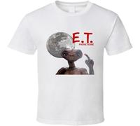 E.T Phone Home Movie T Shirt Casual Graphic Tops White 3XL
