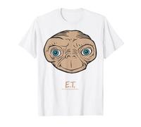 E.T. The Extra-Terrestrial Big Face Maglietta, Uomo, Bianco, XXL