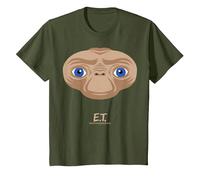 E.T. The Extra-Terrestrial Big Face Stylized Maglietta, Bambini, Oliva, 6 Anni