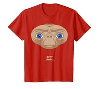 E.T. The Extra-Terrestrial Big Face Stylized Maglietta, Bambini, Rosso, 6 Anni