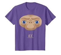 E.T. The Extra-Terrestrial Big Face Stylized Maglietta, Bambini, Viola mélange, 2 Anni
