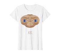 E.T. The Extra-Terrestrial Big Face Stylized Maglietta, Donna, Bianco, XL