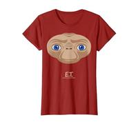 E.T. The Extra-Terrestrial Big Face Stylized Maglietta, Donna, Mirtillo Rosso, L