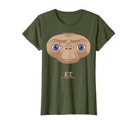 E.T. The Extra-Terrestrial Big Face Stylized Maglietta, Donna, Oliva, 3XL