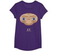 E.T. The Extra-Terrestrial Big Face Stylized Maglietta, Ragazze, Viola, XS