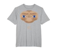 E.T. The Extra-Terrestrial Big Face Stylized Maglietta, Uomo Taglie Grandi, Grigio Melange, 5X Tall