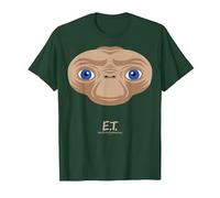 E.T. The Extra-Terrestrial Big Face Stylized Maglietta, Uomo, Verde Foresta, L