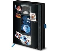 E. T.A5 Premium Notebook VHS Stile Rétro 240 Foderato Pagine + Adesivo Foglio