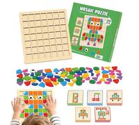 e Tavolette per Pattern | Gioco educativo per l'apprendimento precoce,Puzzle Tangram Giocattolo STEM | per Bambini Ragazzi Aula Scuola Cameretta Compleanno Asilo Regalo