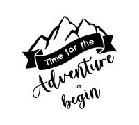 È Tempo Di Iniziare L'Avventura Adesivo Per Camper Van Carovana Motorhome