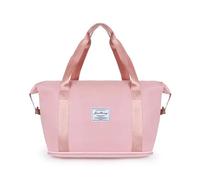 e tempo libero Oxford Multi funzionale pieghevole Dry Wet separazione grande capacità cerniera borsa da viaggio, rosa, Taglia unica