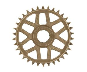 e*thirteen Sidekick Hub Plateau Helix Race spec-32T-Bosch SX / Gen4 CX Direct Mount-Offset 15 mm-Compatible 11/12 V-Bronze, Unisex Adulto, Nero/Argento Sterling, 41 Hole