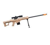 E-THOL Barrett 98k lanciatore a maniche morbide per bambini, modello realistico con munizioni soft head, con 10 manicotti, età 3+ (sabbia)