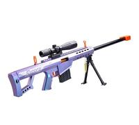 E-THOL Barrett 98k lanciatore a maniche morbide per bambini | Modello realistico con munizioni soft head | incl. 10 manicotti | Età 3+ (Viollet)