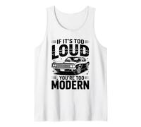 È Troppo Forte in Bianco e Nero Muscle Car Art Canotta