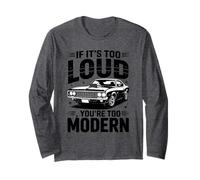 È Troppo Forte in Bianco e Nero Muscle Car Art Maglia a Manica