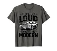 È Troppo Forte in Bianco e Nero Muscle Car Art Maglietta