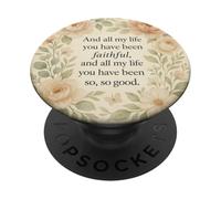 E tutta la mia vita sei stato fedele verso cristiano PopSockets PopGrip Adesivo