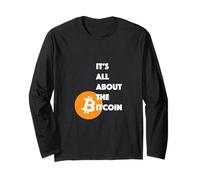 È Tutta Una Questione Denaro Digitale Criptovaluta Bitcoin Maglia a Manica