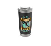 È tutta una questione di bocce, bocce, sport, bocce, bocce Bicchiere termico in acciaio inox doppia parete