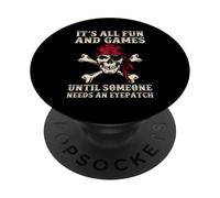 È tutto divertente e giochi finché qualcuno non ha bisogno di una benda divertente PopSockets PopGrip Adesivo