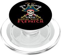 È tutto divertente e giochi fino a quando qualcuno ha bisogno di un pirata Eyepatch PopSockets PopGrip per MagSafe