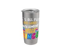 È tutto divertimento e giochi finché qualcuno non urla il gioco di bingo di bingo Bicchiere termico in acciaio inox doppia parete