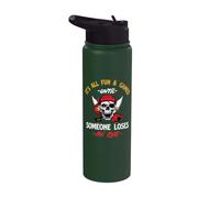 È tutto divertimento e giochi fino a quando qualcuno perde un occhio - Pirata Stainless Steel Insulated Water Bottle
