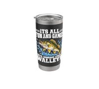 È tutto divertimento e giochi fino a quando qualcuno perde un walleye pesca Bicchiere termico in acciaio inox doppia parete