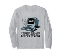 è tutto divertimento e giochi fino a quando qualcuno si divide per zero matematica Maglia a Manica