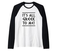 È Tutto Greco per Me Maglia con Maniche Raglan